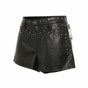 Rock And Roll Denim Black Studded Women's Shorts